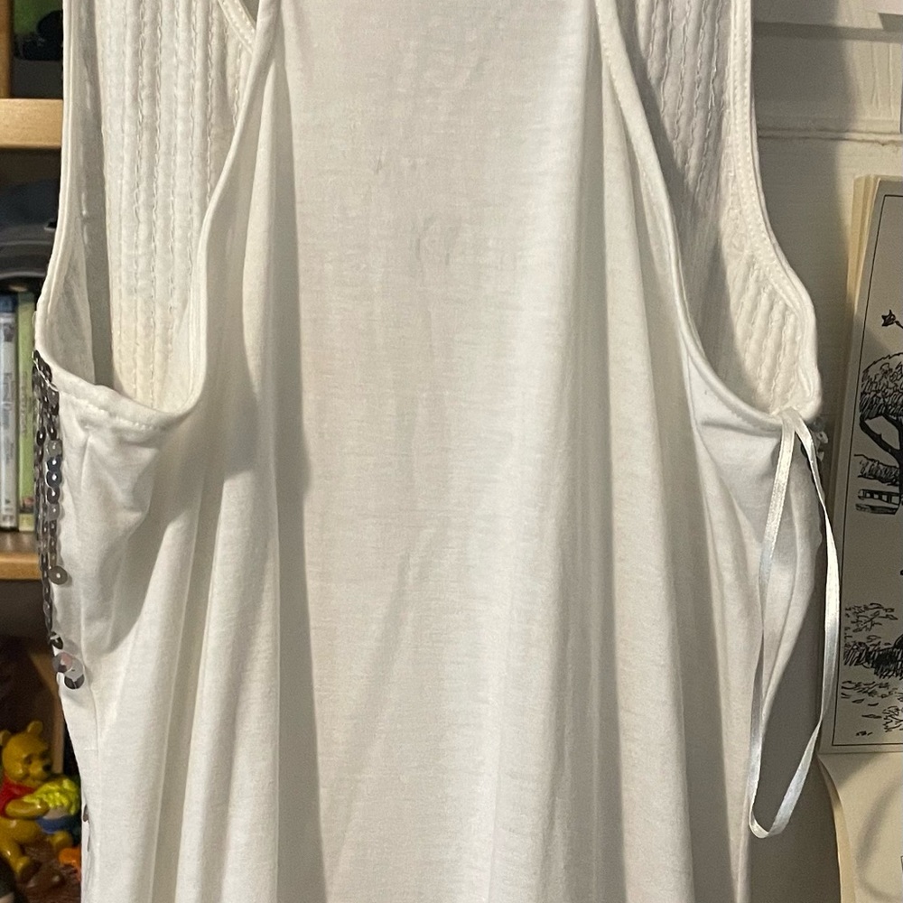 white sequins tank - Picture 3 of 3